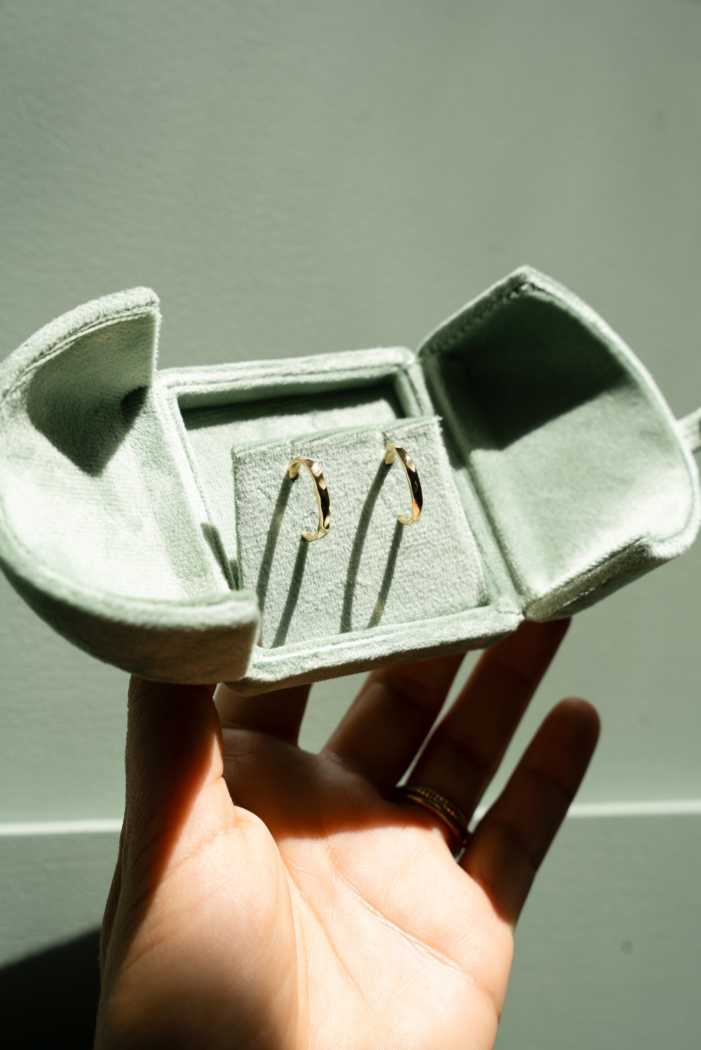 Reflect Narrow Hoop Earrings - 2mm