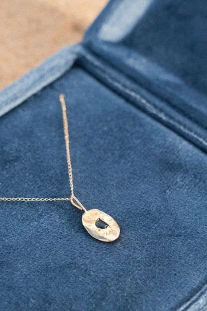 Moonbeam Sapphire Pendant